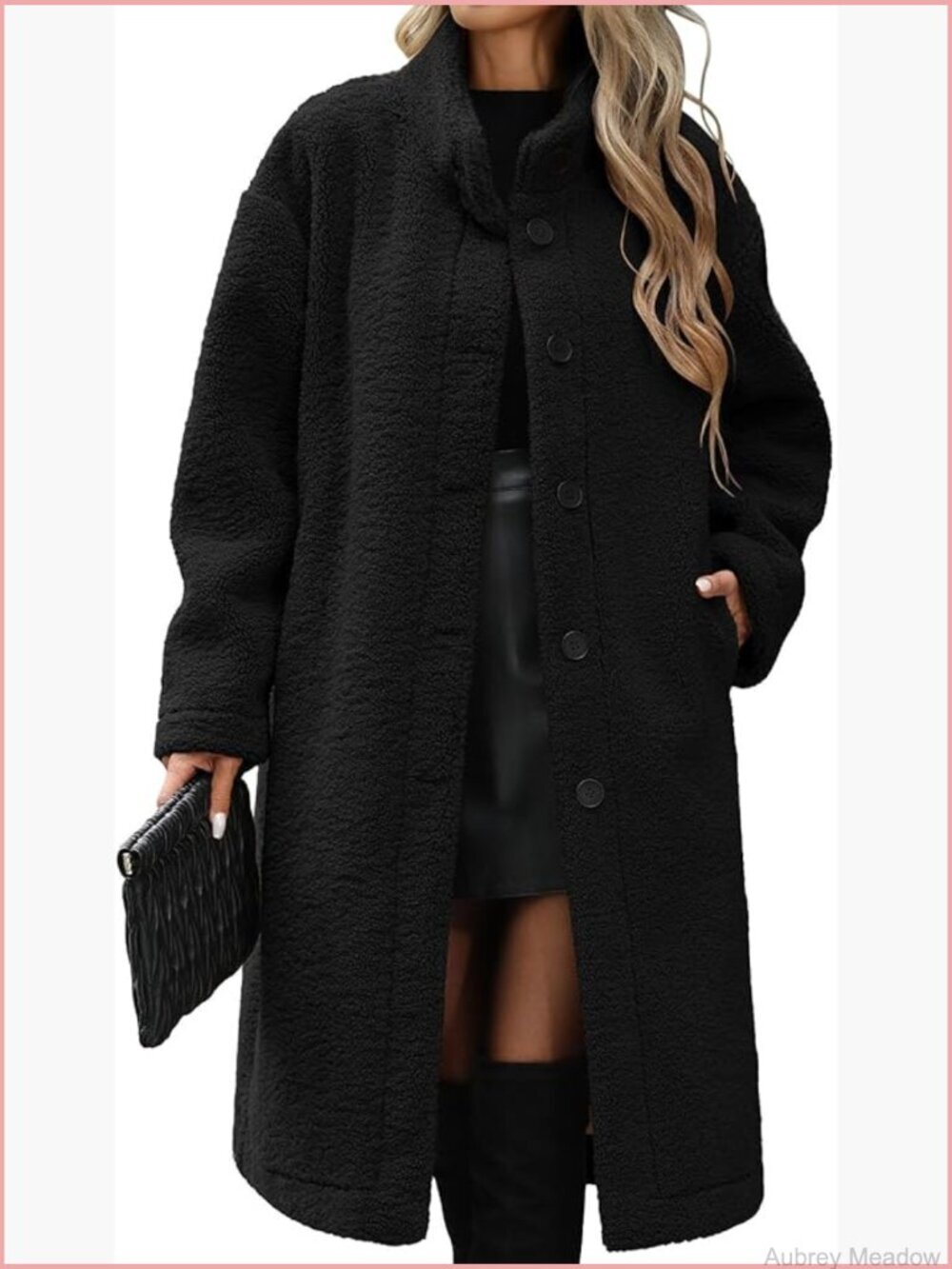 Women's Warm Fuzzy Fleece Coat Long Cardigan Open Front Jacket Faux Fur Overcoat